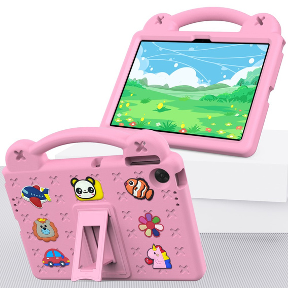 Дитячий чохол для планшета Lenovo Tab TB311FU, Cute Patterns, з підставкою, рожевий