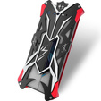 Бронированный чехол для Asus ROG Phone 6 5G, Aluminum Alloy, чёрный / красный