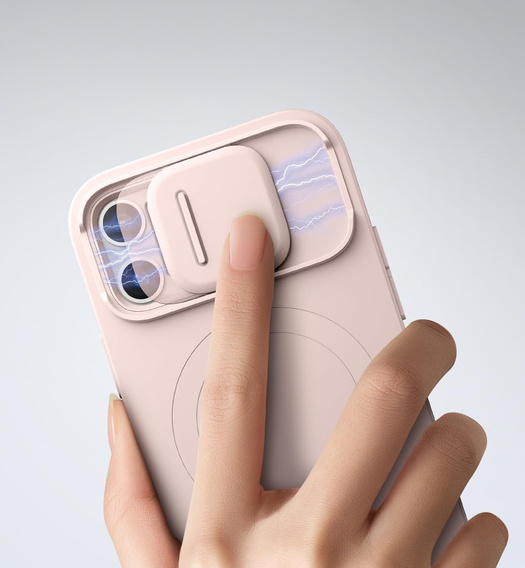 Чехол для iPhone 12 / 12 Pro, Suritch Shockproof, для MagSafe, розовый