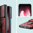 Чехол NOX Camera Slide Oppo Reno 13 Pro, CamShield Slide, красный
