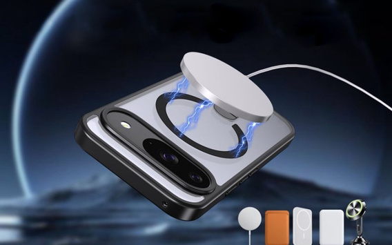 Гибридный чехол Fusion для Google Pixel 10 / 10 Pro, для MagSafe, с подставкой, серый