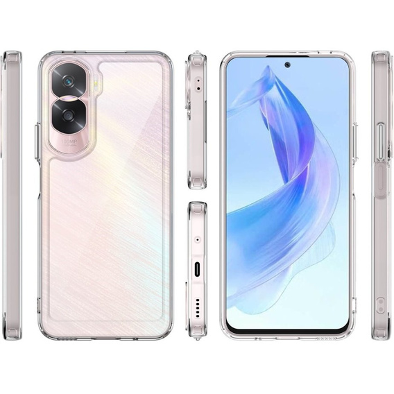 Чехол до Honor 90 Lite 5G, Fusion Hybrid, прозрачный