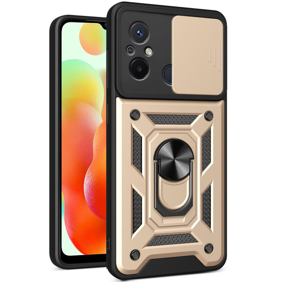 Чехол NOX Camera Slide Xiaomi Redmi 12C, CamShield Slide, золото