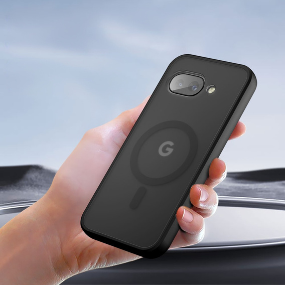 Чохол для Google Pixel 9A, для MagSafe, ERBORD Matt Case, чорний