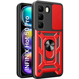 Чехол NOX Camera Slide Infinix Hot 50 Pro 4G, CamShield Slide, красный