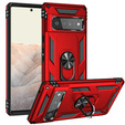 Бронированный Чехол до Google Pixel 6 Pro, Nox Case Ring, красный