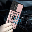 Чехол NOX Camera Slide Motorola Edge 40, CamShield Slide, розовый rose gold