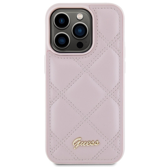 Чехол Guess Quilted Metal Logo для iPhone 15 Pro