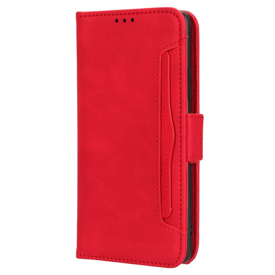 Откидной чехол для Honor 70 5G, Card Slot, красный
