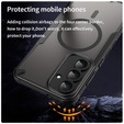 Броньований чохол для Samsung Galaxy S25 FE, для MagSafe, матовий чорний