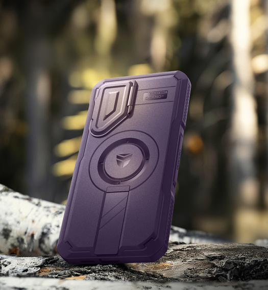 Бронированный чехол для Samsung Galaxy S25+ Plus, Dexnor CamProtect MagSafe, фиолетовый (Две рамки)