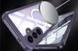 Чехол для Samsung Galaxy S25 FE, Shockproof, со стеклом, для MagSafe, фиолетовый