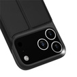 Чехол Dux Ducis для iPhone 17 Pro Max, Skin Pro, с клапаном, со слотом для карт, черный