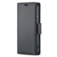 Чохол для Xiaomi Redmi Note 13 Pro 5G, ERBORD Glossy Litchi, гаманець з клапаном, чорний