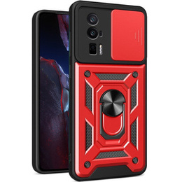 Чехол NOX Camera Slide Xiaomi Poco F5 Pro, CamShield Slide, красный