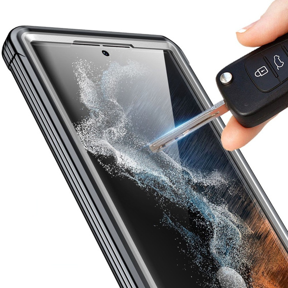 Чoхол Shockproof до Samsung Galaxy S24 Ultra, із захисним екраном, чорний