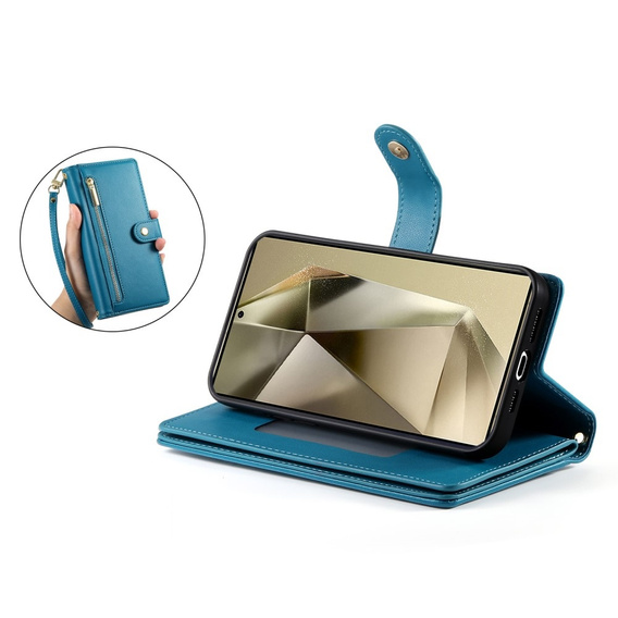 Чохол-книжка для Samsung Galaxy S25 Ultra, Wallet Zipper Pocket, м'яти