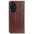 Флип-кейс для Honor 200 Pro 5G, Split Leather, коричневый