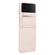 Оригінальний чохол Samsung для Galaxy Z Flip 4, Leather Flap Cover, помаранчевий