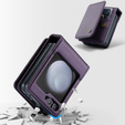 CASEME флип-кейс для Samsung Galaxy Z Flip5 5G, Litchi Wallet, фиолетовый