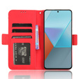 Футляр з клапаном для Xiaomi Redmi Note 13 Pro 5G, Card Slot, червоний