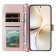Чохол з клапаном для Realme 14 Pro+ 5G, Crossbody Leather Wallet, рожевий rose gold