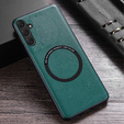 Чехол до Samsung Galaxy A34 5G, Leather Hybrid MagSafe, зелёный