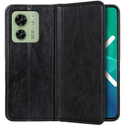 Чoхол до Motorola Edge 40 5G, Wallet Litchi Leather, чорний
