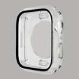 2в1 чехол и защитное стекло для часов Apple Watch 7/8/9 45mm, Transparent