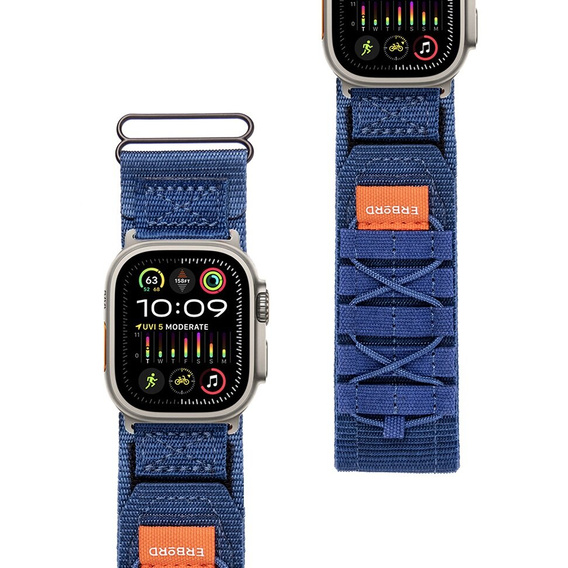 Нейлоновый ремешок ERBORD Runner для Apple Watch 1/2/3/4/5/6/7/8/9/SE/ULTRA/ULTRA 2 42/44/45/49MM