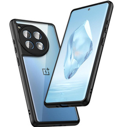Чохол для OnePlus 12 5G, Fusion Hybrid, із захистом камери, прозорий / чорний