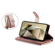 Чохол-книжка для Samsung Galaxy S25 Ultra, Wallet Zipper Pocket, рожевий