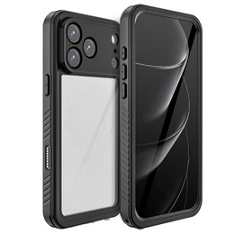 Чехол для iPhone 17 Pro Max, IP68 водонепроницаемый Redpepper, черный