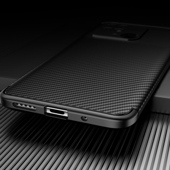 Чoхол до Xiaomi Redmi 10C, Carbon Gel, чорний