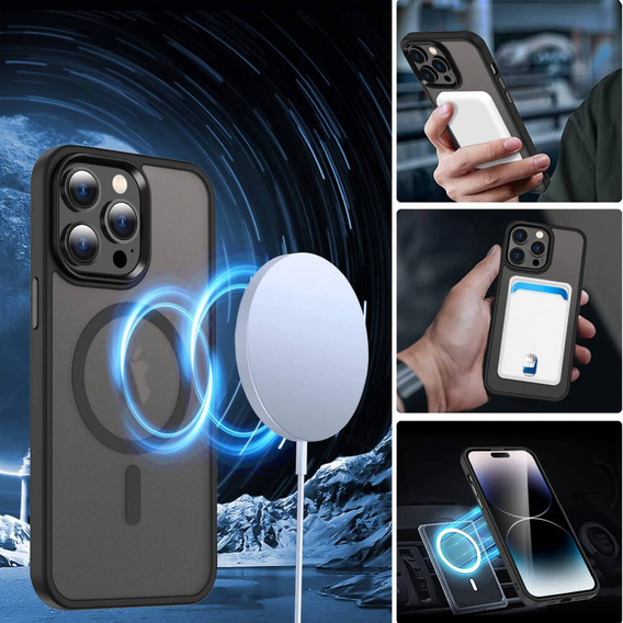 Чохол для iPhone 15 Pro Max, MagColor для MagSafe, чорний