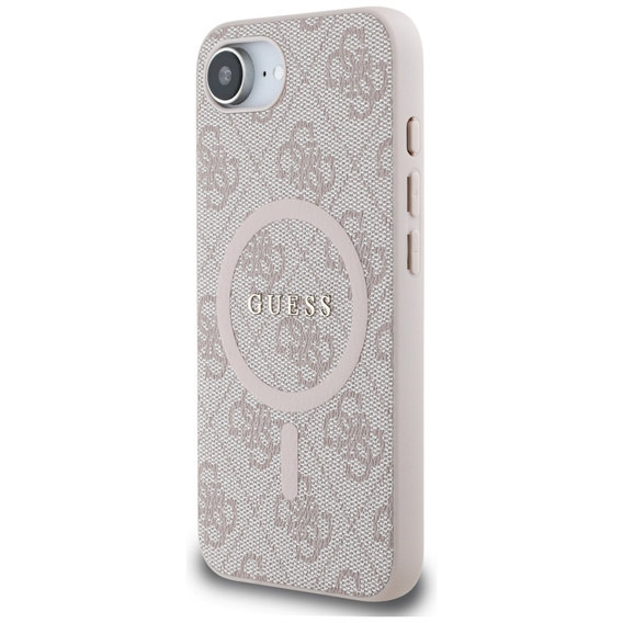 Чехол Guess HC MagSafe PU 4G Ring Classic Logo для iPhone 16e