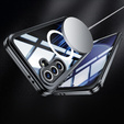 Чохол для Samsung Galaxy A36 / Samsung Galaxy A56, Shockproof, зі склом, для MagSafe, чорний