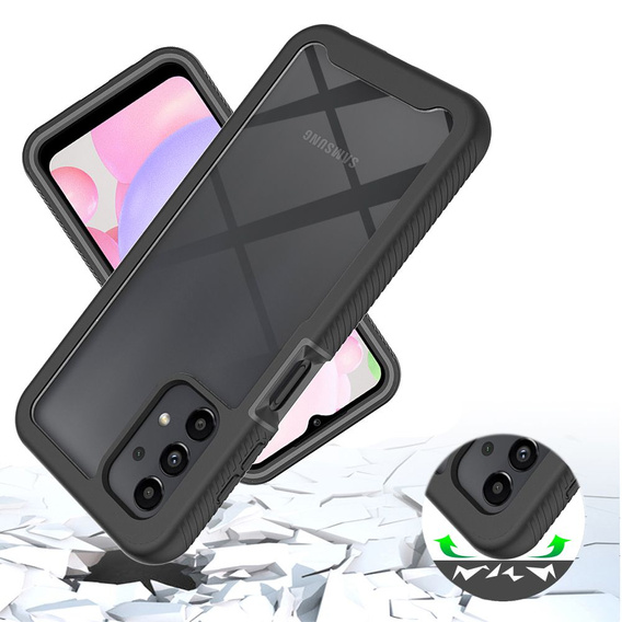 Чoхол Shockproof до Samsung Galaxy A13 4G, із захисним екраном, м'яти