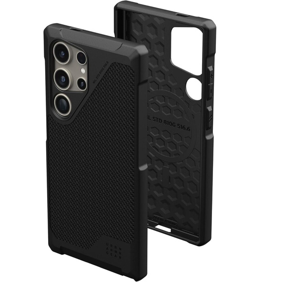 Чoхол Urban Armor Gear до Samsung Galaxy S24 Ultra, Metropolis LT MagSafe Kevlar, чорний