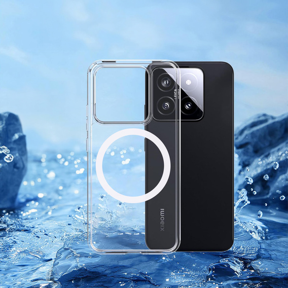 Чохол для Xiaomi 14T Pro, Fusion Hybrid, для MagSafe, прозорий