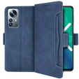 Футляр з клапаном для Xiaomi 12 Pro, Card Slot, темно-синій 