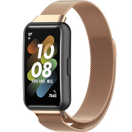 Браслет Milanese для Huawei Band 7, Rose Gold