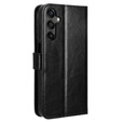 Футляр з клапаном для Samsung Galaxy M55 5G, Crazy Horse Wallet, чорний