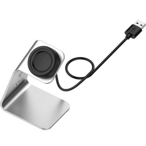 Алюмінієвий зарядний пристрій USB для Samsung Galaxy Watch 4 - Silver