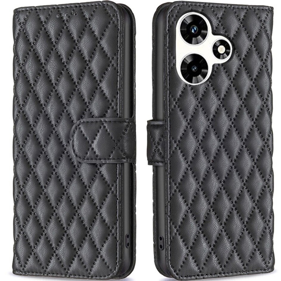 Откидной чехол для Infinix Hot 30, Wallet, BINFEN COLOR, чёрный