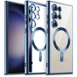 Чoхол до Samsung Galaxy S23 Ultra, MagSafe Hybrid, темно-синій 