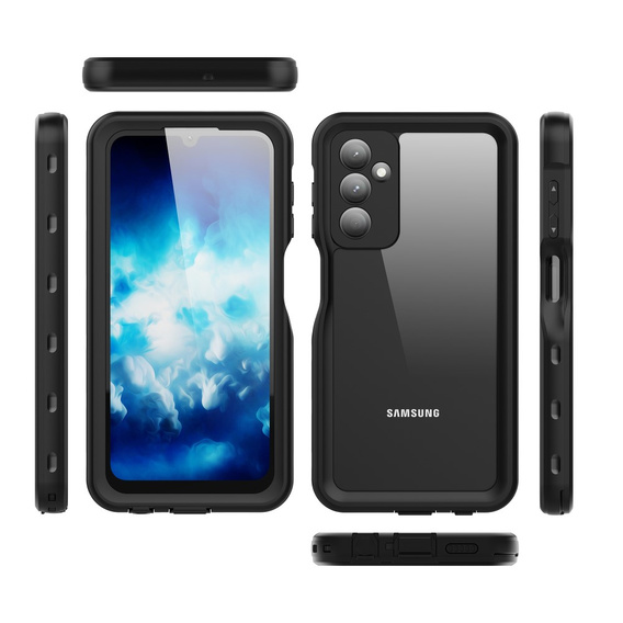 IP68 водонепроникний чохол для Samsung Galaxy A25 5G, Redpepper, чорний
