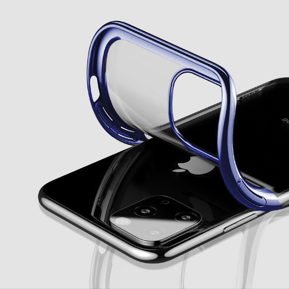Чехол ERBORD TPU Frame для iPhone 13 Pro - Clear / Blue