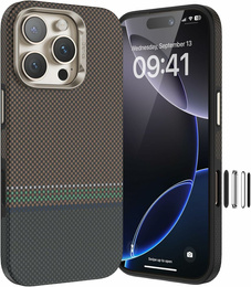 Чохол BENKS Kevlar Magnetic Armor Pro Prestige 600D Y065 для MagSafe з активною кнопкою для iPhone 16 Pro