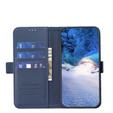 Откидной чехол для Samsung Galaxy A15, BINFEN Wallet, синий + 9H стекло  
